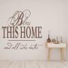 Bless This Home Religious Quote Wall Sticker