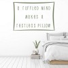Ruffled Mind Restless Pillow Quote Wall Sticker