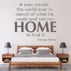 Return Home George Moore Quote Wall Sticker