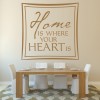 Home Is Where Your Heart Is Quote Wall Sticker