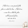 I Like To See A Man Abraham Lincoln Quote Wall Sticker