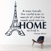 A Man Returns Home Family Quote Wall Sticker