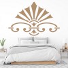 Fan Swirl Decorative Headboard Wall Sticker