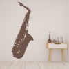 Jazz Saxophone Musical Instruments Wall Sticker