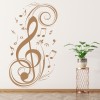 Treble Clef Musical Notes Wall Sticker