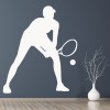Tennis Player Tennis Ball Wall Sticker