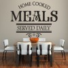 Home Cooked Meals Food Quote Wall Sticker
