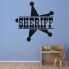 Sheriff Badge Cowboy Wall Sticker