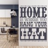 Home Hang Your Hat Cowboy Wall Sticker