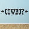 Cowboy Sheriff Badge Wall Sticker