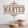 Wanted Sign Cowboy Wall Sticker