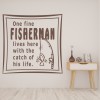 Fishing One Fine Fisherman Quote Wall Sticker
