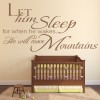 Let Him Sleep Religious Quote Wall Sticker