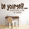 Be Yourself Inspirational Quotes Wall Sticker