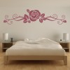 Rose Flower Floral Headboard Wall Sticker