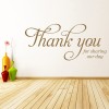 Thank You Wedding Wall Sticker