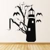 Haunted Lighthouse Halloween Wall Sticker