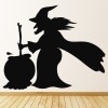 Witch And Cauldron Halloween Wall Sticker
