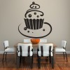 Swirl Cupcake Cake Kitchen Cafe Wall Sticker