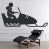 Snow Sled Extreme Sports Wall Sticker