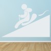 Sledging Sled Snow Wall Sticker