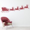 Santa Reindeer Festive Christmas Wall Sticker