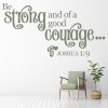 Be Strong Christianity Quote Wall Sticker