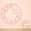 Butterfly Clock Be Your Own Kind Of Beautiful Wall Sticker