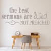 The Best Sermons Religion Quote Wall Sticker