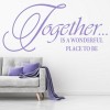 Together Family Quote Wall Sticker