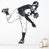 Baseball Pitcher American Sports Wall Sticker