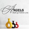 Angels Shall Go Before You Religious Wall Sticker