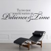 Patience And Time Inspirational Quotes Wall Sticker