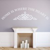 Home Is Where The Heart Is Family Quotes Wall Sticker