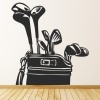 Golf Clubs Golfer Caddy Wall Sticker