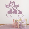 Cartoon Cats House Cats Wall Sticker