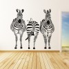 Group Zebra Safari Animals Wall Sticker