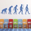 Evolution Of Man Wall Sticker