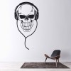 Skull Headphones Music Wall Sticker