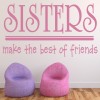 Best Friend Sisters Quote Wall Sticker