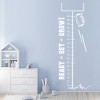 Rugby Height Chart Growth Chart Wall Sticker