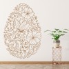 Floral Easter Egg Wall Sticker