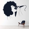 Female Singer Soul Music Wall Sticker