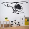 Simple Helicopter Aircraft Transport Wall Sticker