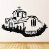Greek Church Religious Building Wall Sticker