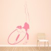 Gymnast & Hoop Gymnastics Dancing Wall Sticker