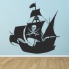 Pirate Ship Skull And Crossbones Wall Sticker