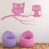 Two Owls Nursery Wall Sticker