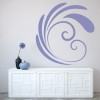 Simple Swirl Decorative Embellishment Wall Sticker