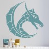 Dragon Head Fantasy Wall Sticker
